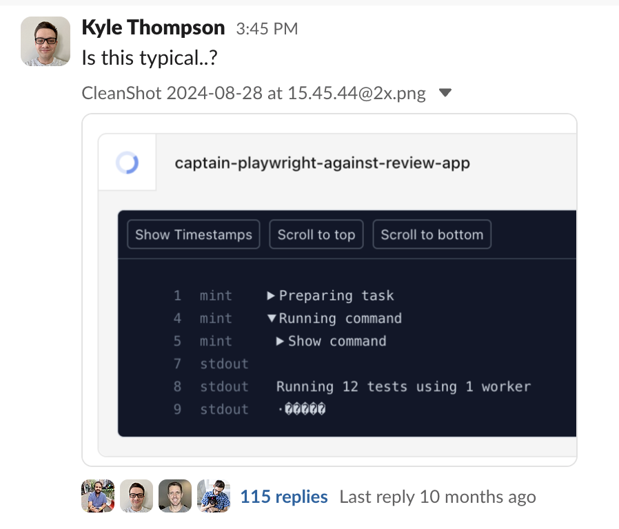 Kyle notices an encoding issue