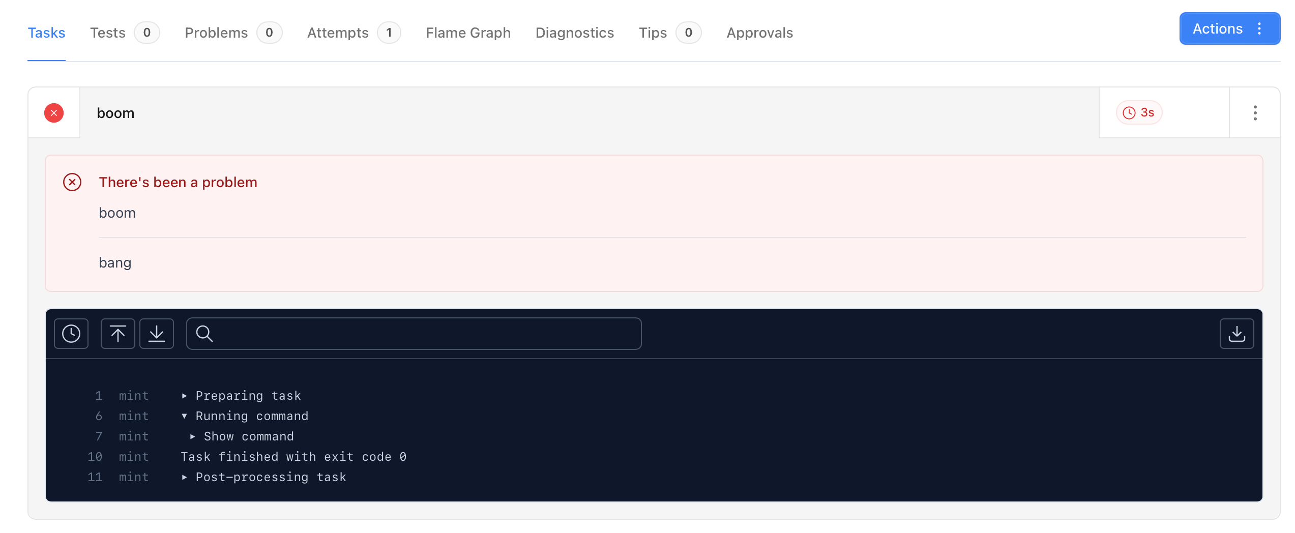 custom error messages
